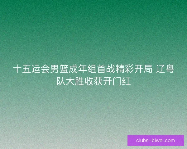 十五运会男篮成年组首战精彩开局 辽粤队大胜收获开门红 十五运会男篮成年组首战精彩开局 辽粤队大胜收获开门红